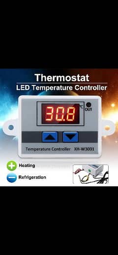 AC 220V W3001 LED Temperature Controller 10A Thermostat Control