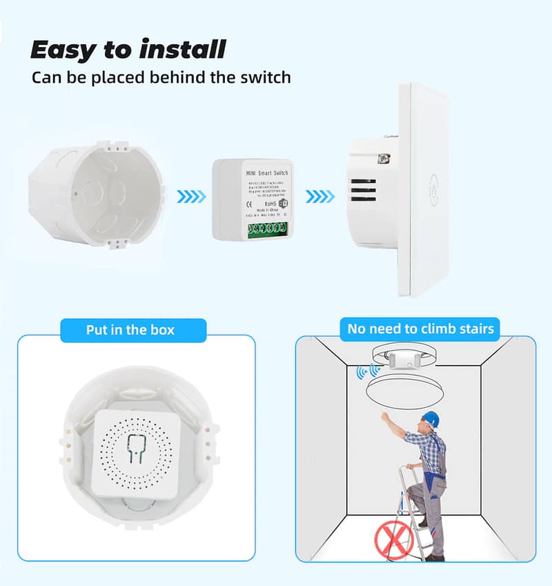 Tuya 16A 30A 220v wifi switch smart life ewelink motor water pump lock 11