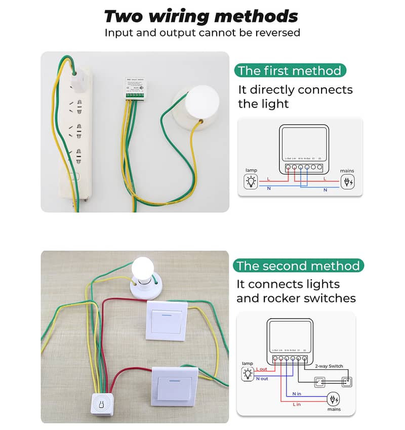 Tuya 16A 30A 220v wifi switch smart life ewelink motor water pump lock 3