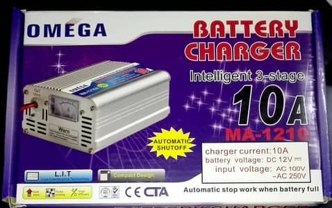 12v Intelligent Battery Charger Automatic Charging - 10A