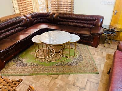 6 Seater Sofa, Center, Bed Set, Table Leather branded dining diwan 13