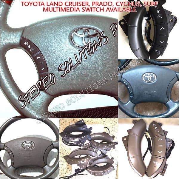 Toyota Prado multimedia switch available. 5