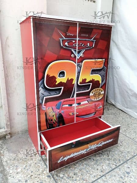 (READY STOCK) kids character cupboard 4 x 2.5 feet size (kinderz wood) 4