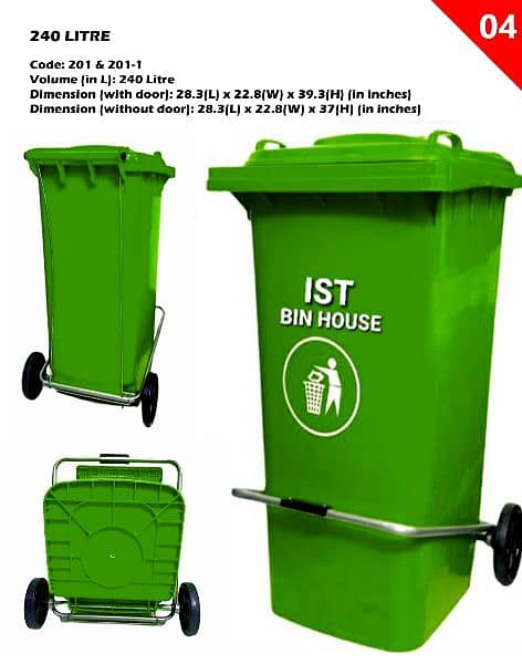 Dustbin/wastebins/Trash Bins/Wheelbin/Waste Trolley at wholesale price 2