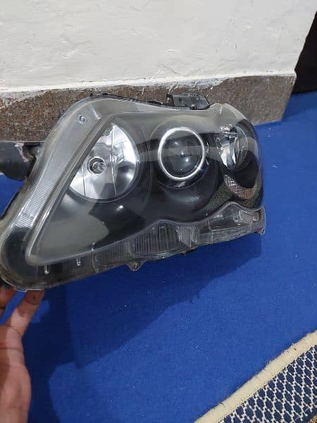Toyota Mark X 2005 Black Smoked Front Headlights Forsale 1