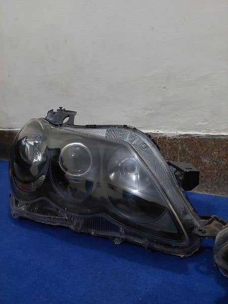 Toyota Mark X 2005 Black Smoked Front Headlights Forsale 3