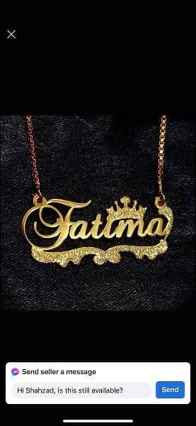 gold plated name pandant 4