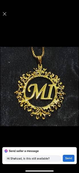 gold plated name pandant 7