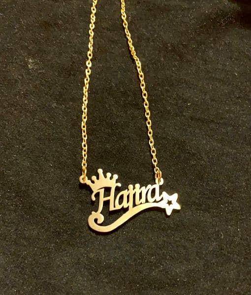 gold plated name pandant 12