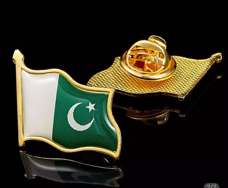 pakistan flag markhoor dotor 3d customized badges and lapel pin 2