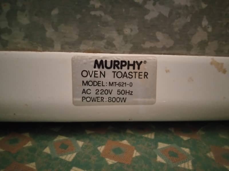 Oven Toaster Branded Murphy 1
