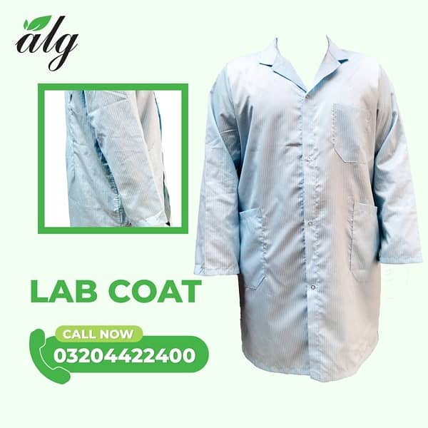 ESD, Autoclaveable uniforms, Lab coats and uniforms of all types. 10