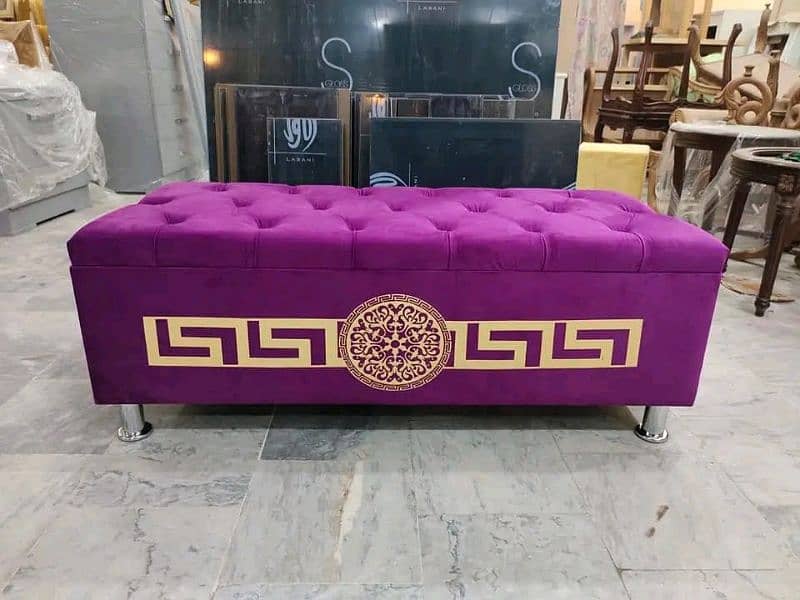 Ottoman Storage Box Puffy Stools 5