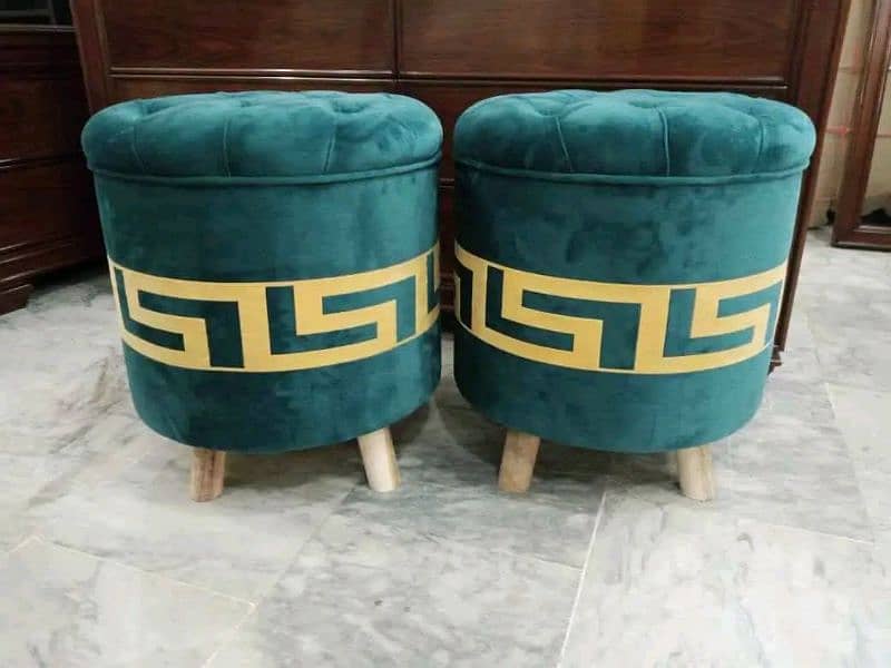 Ottomans Storage Box Stools Puffy 8