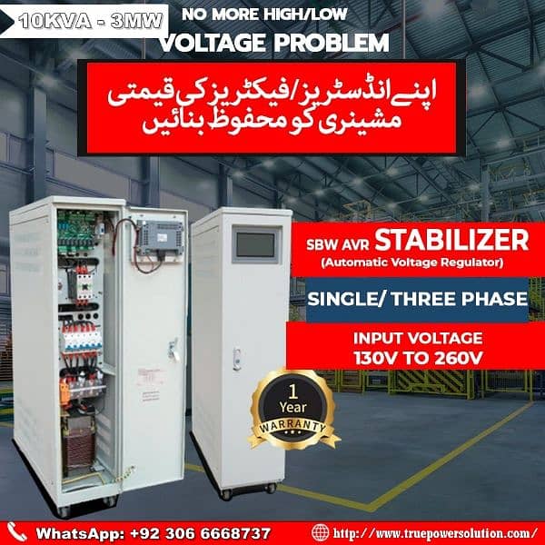 Industrial Stabilizer Online UPS Double Conversion  1kva-4000kva Solar 0