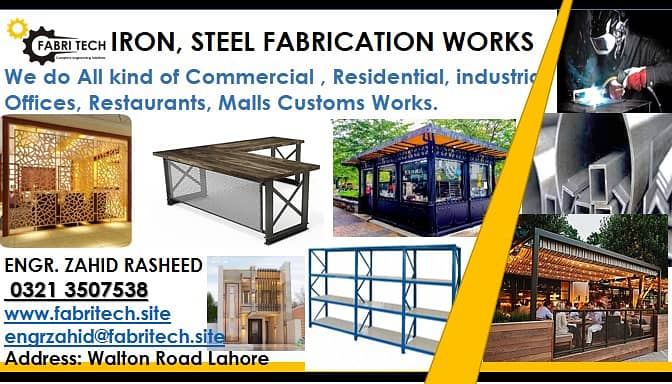 iron steel decor works, office decor , restaurent decor, welding works 0