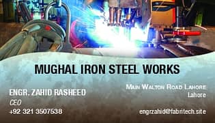 Mughal Iron Steel Welding works, Gate, grill, Railing, SS, Fiber shed