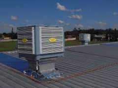 evaporative duct cooler