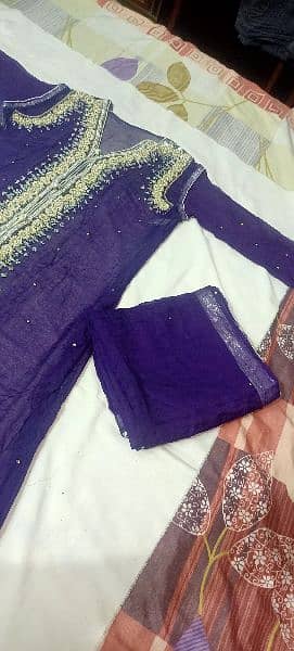 fancy gown suit with inner trouser. . condition like new 3