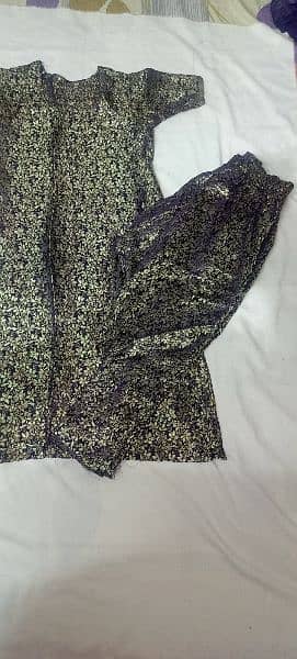 fancy gown suit with inner trouser. . condition like new 7