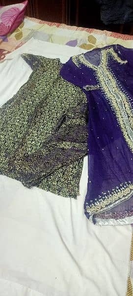 fancy gown suit with inner trouser. . condition like new 10