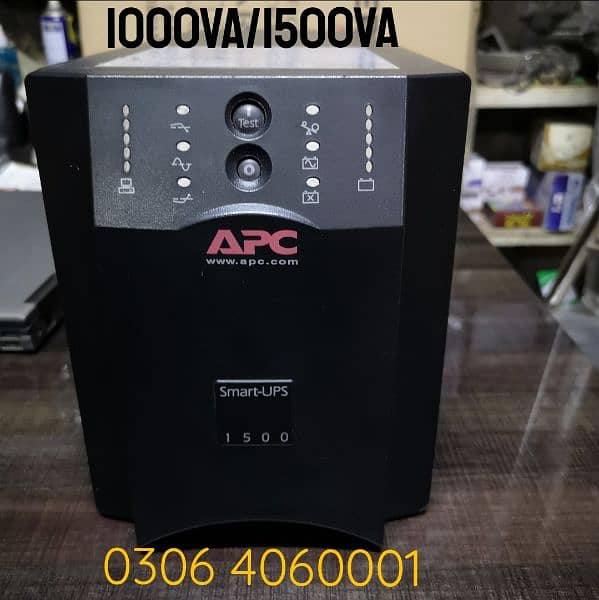 Apc Smart Ups 1500va ,1000va, 750va, pure sine wave ups 0