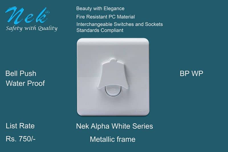 Alpha White Switch Fitting 3