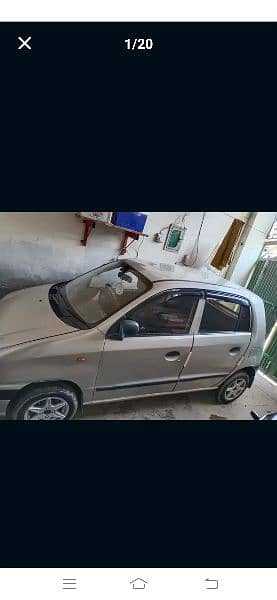 Santro 2008 Power stirring Andriod penal back cam heater Ok New tyre.
