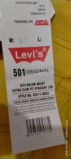 Levi's Pant 34'' West Each Pant just Rs. 1000 Only