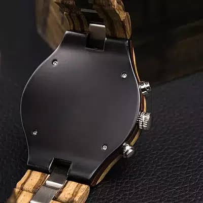 Brand New Handmade Wooden Luxury Stylish Wrist Watch for Men islamabad 1