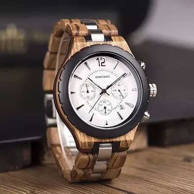 Brand New Handmade Wooden Luxury Stylish Wrist Watch for Men islamabad 6