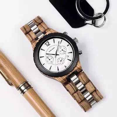Brand New Handmade Wooden Luxury Stylish Wrist Watch for Men islamabad 8