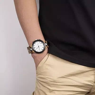 Brand New Handmade Wooden Luxury Stylish Wrist Watch for Men islamabad 9