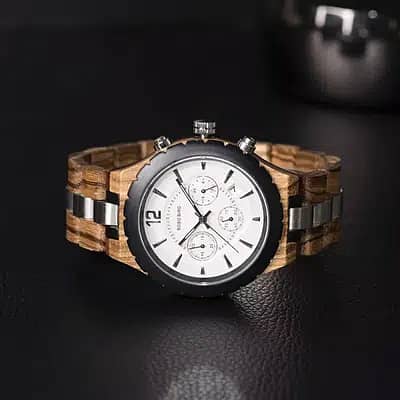 Brand New Handmade Wooden Luxury Stylish Wrist Watch for Men islamabad 10