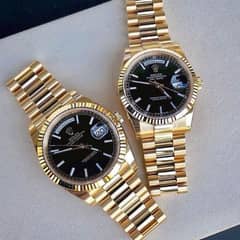 Gold Steel & Diamond Watch hub. 0