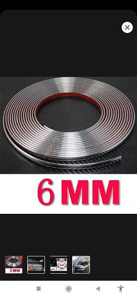 car Chrome strip roll 5 m roll car decoration room accessories Chrome 0