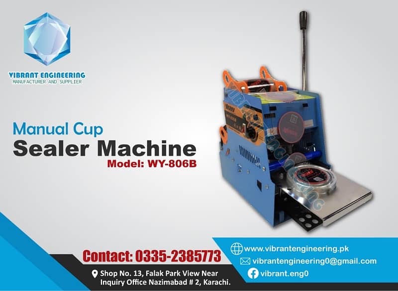 Plastic Cup Juice/Raita/Jelly Packing & Sealing Machine | Cup Sealer 0