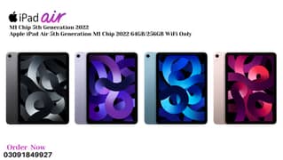 Apple iPad Air 5 M1 Chip 64GB Latest WiFi - 2022 Model | iPad Air 4, 3 0