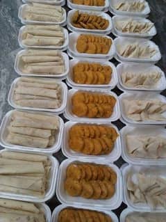 frozen food , kabab ,kofta,paratha, samosa, roll ,office lunch boxes