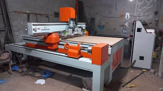 CNC  wood Router with Rotary 0