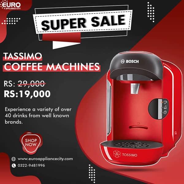 Bosch Tassimo Coffee Makers Vivy T12 
