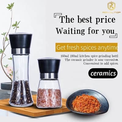 Manual Salt and Pepper Grinder bottles