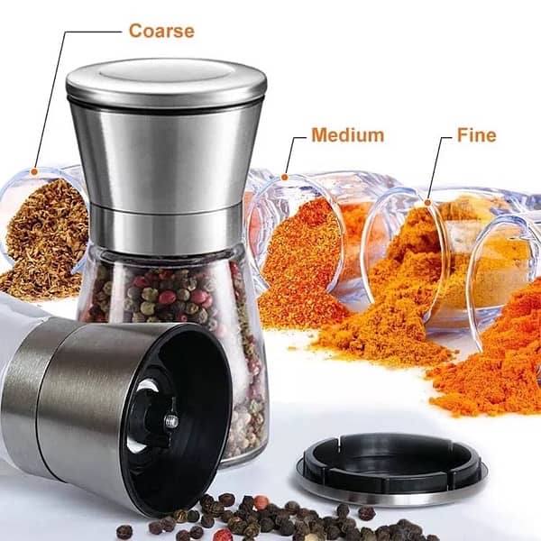 Manual Salt and Pepper Grinder bottles 16