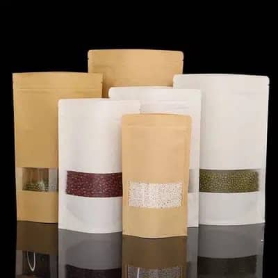 Standup Zipper Black Matt bags with brand customisation