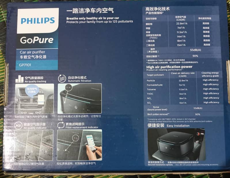 Car air filter (Philips Gopure 7101) automatic. (For High class) 12