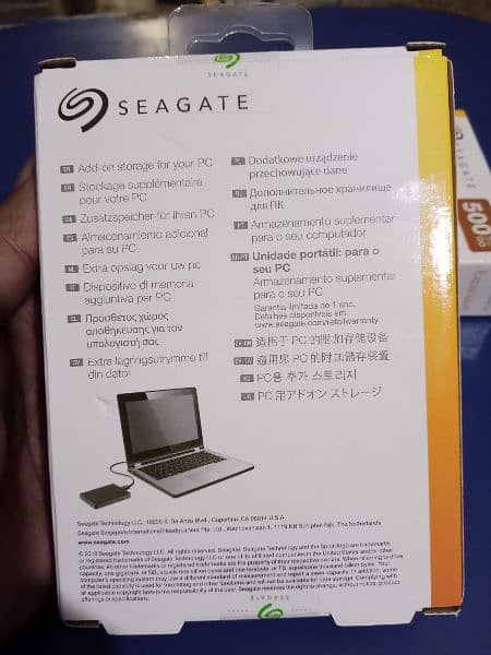Seagate 500GB Portable Hard Drive Box Pack Brand New  1-Year Warranty 2