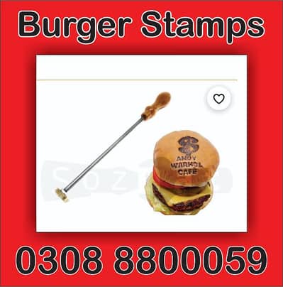 burger Stamp, Wax stamp, stamp 1