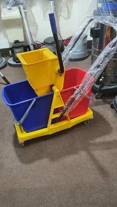 Double bucket Mop trolley original PP Quality/ Cleaning trolley