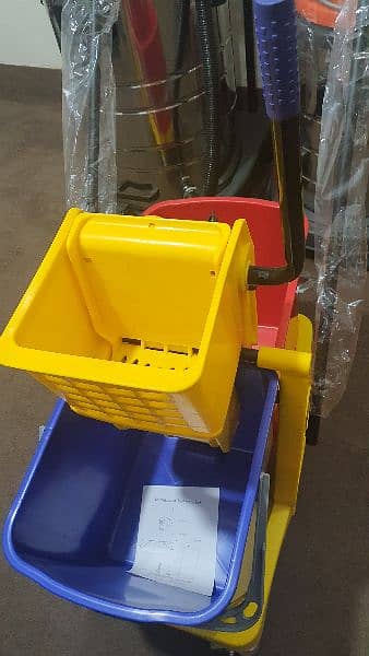 Double bucket Mop trolley original PP Quality/ Cleaning trolley 1