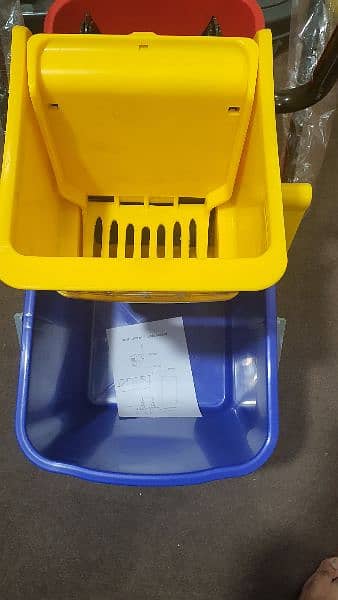 Double bucket Mop trolley original PP Quality/ Cleaning trolley 2